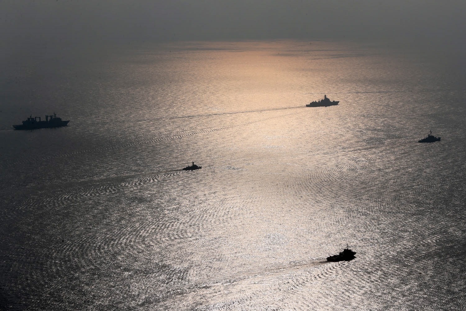 Joint naval excercise in the Indian Ocean
