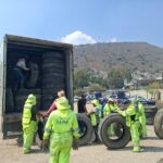 GOBIERNO DE LA PAZ ENTREGA LLANTAS DE DESUSO A EMPRESA CEMENTERA