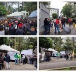 No hubo acuerdo, estalla manifestación de trabajadores del sector salud en Veracruz
