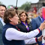 Gobernadora Delfina Gómez enciende el Fuego Nuevo en Teotihuacán rumbo a los Juegos Centroamericanos y del Caribe 2026