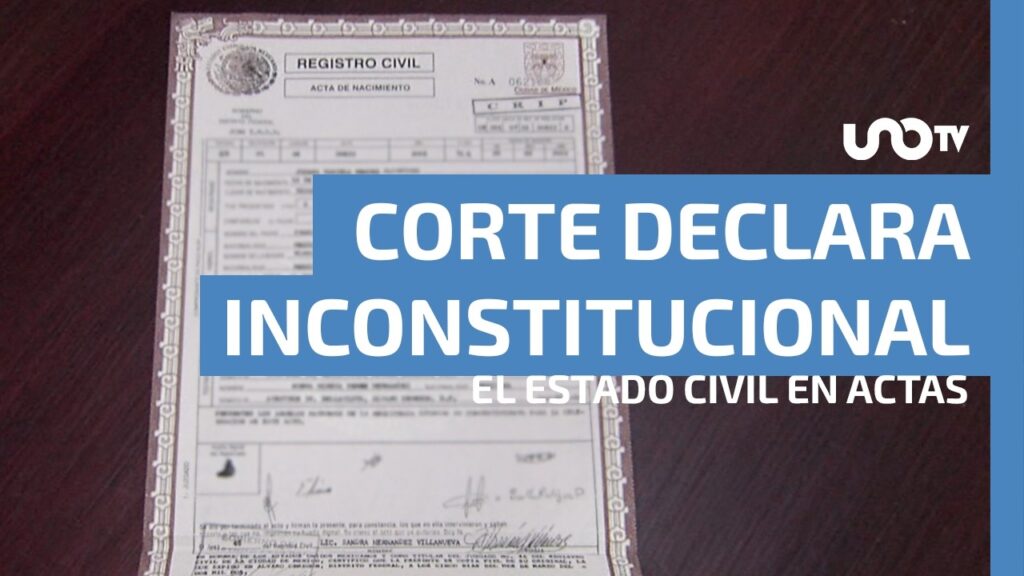 1 estado civil en actas