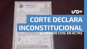 1 estado civil en actas