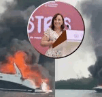 ANUNCIA NAHLE INVESTIGACIÓN POR PROTOCOLO DEL INCENDIO DEL YATE ‘SQUALO’, PERO NO RESPALDA A PRIORI LA VERSIÓN NI DEFIENDE A ZENYAZEN