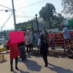 Vecinos de El Salado protestan en La Paz por desabasto de agua