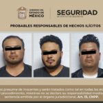 Capturan en Valle de Chalco a tres hombres y un menor por portación de arma de fuego