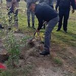 Encabeza alcalde de Chicoloapan jornadas de reforestación en cuartel de Guardia Nacional y en Claustro Universitario