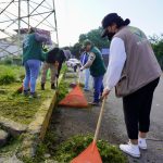 CON EL APOYO DE AUTORIDADES AUXILIARES SE REALIZA JORNADA DE LIMPIEZA EN LA PAZ