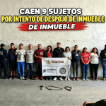 Policía de Ecatepec detiene a 9 personas que al parecer pretendían despojar inmueble